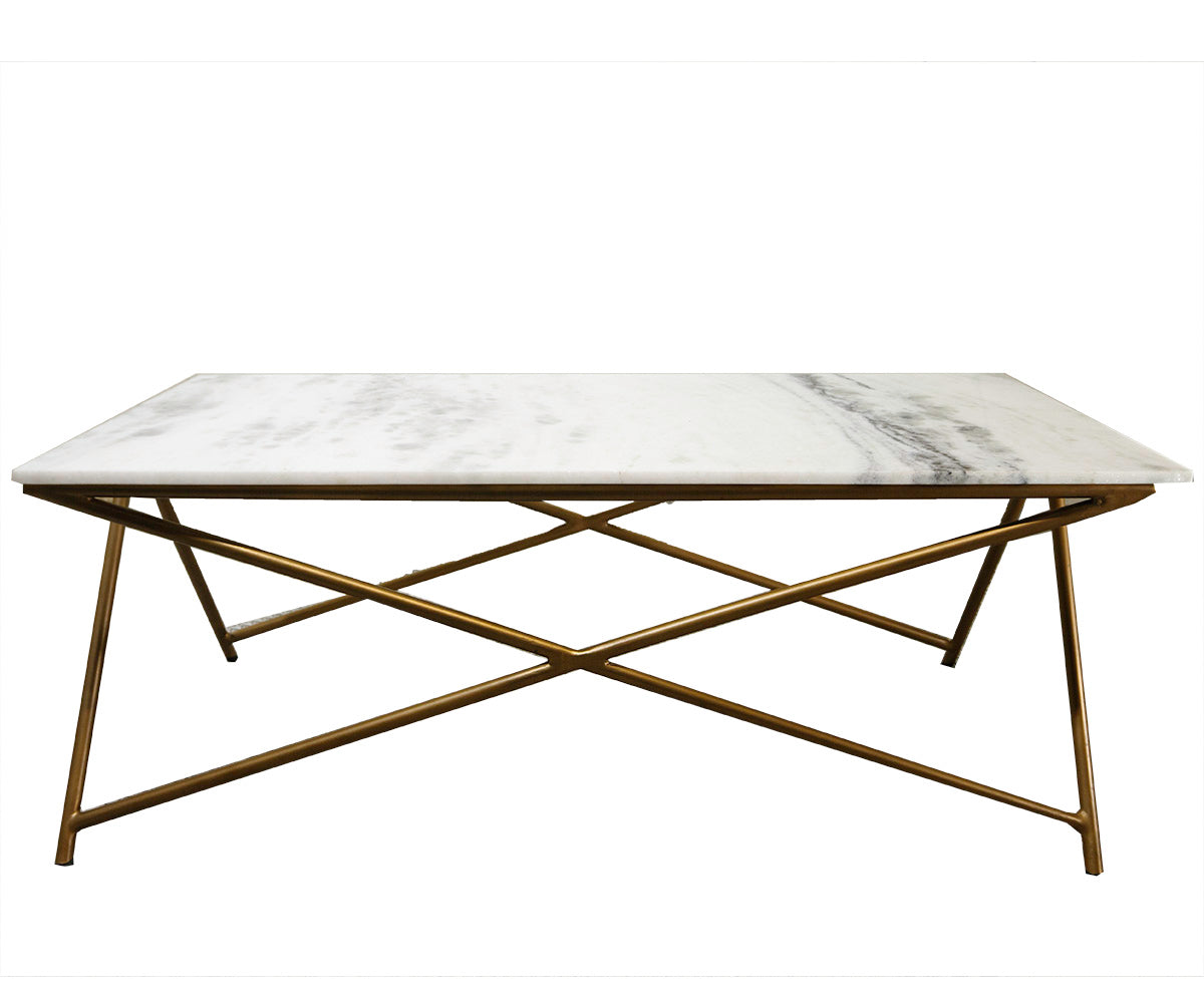 Atkin And Thyme Stellar White Marble Coffee Table