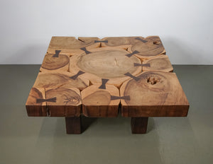 (Fast No-Contact Delivery) Bespoke Wooden Log Coffee Table