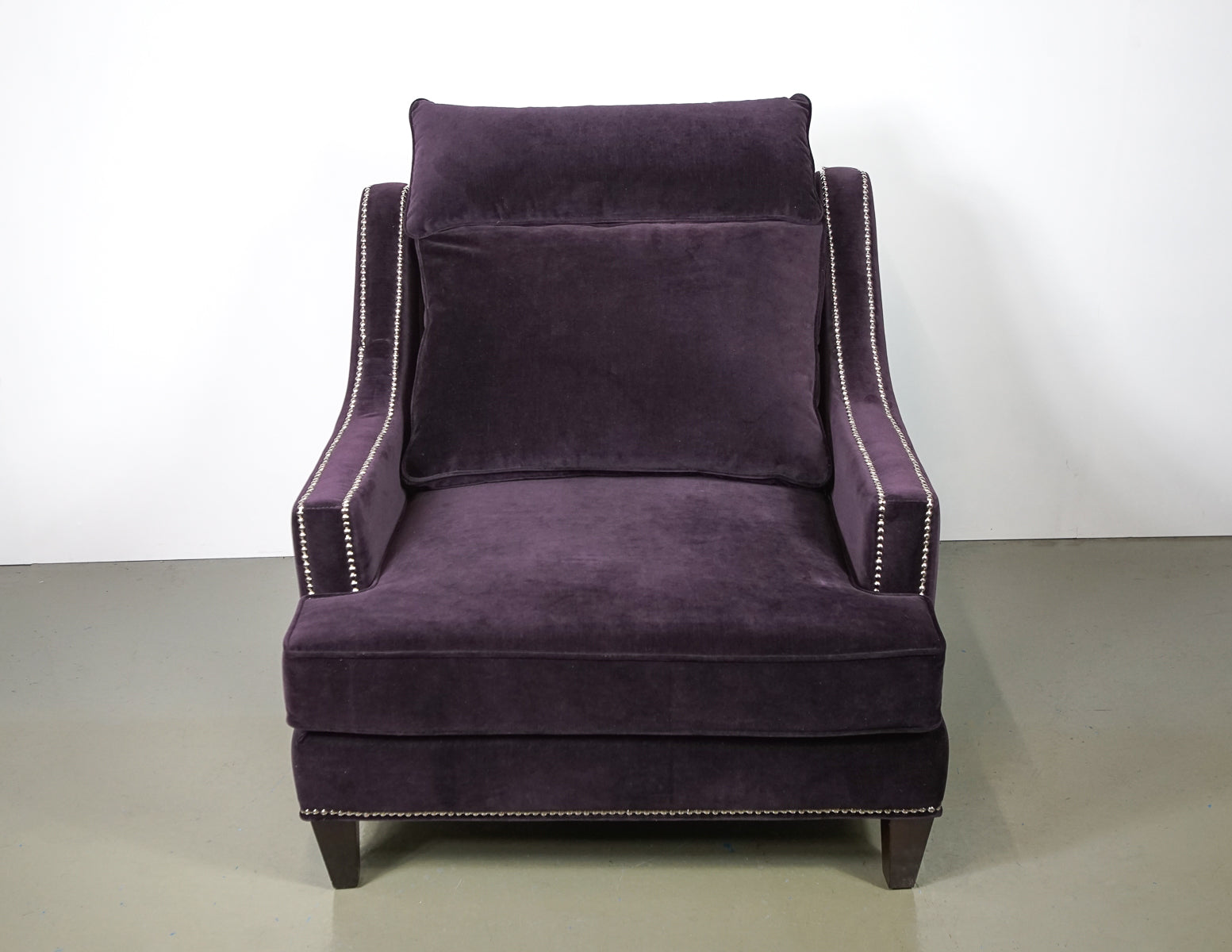 (Fast No-Contact Delivery) Z Gallerie Studded Velvet Armchair