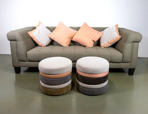 Hamilton Conte Gramercy Sofa and Poufs