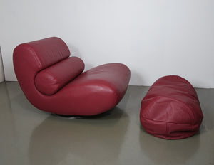 Roche Bobois Armchair and Footstool