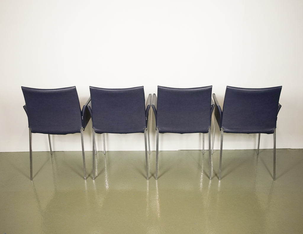 Zanotta Aluminium Chairs (4 units)