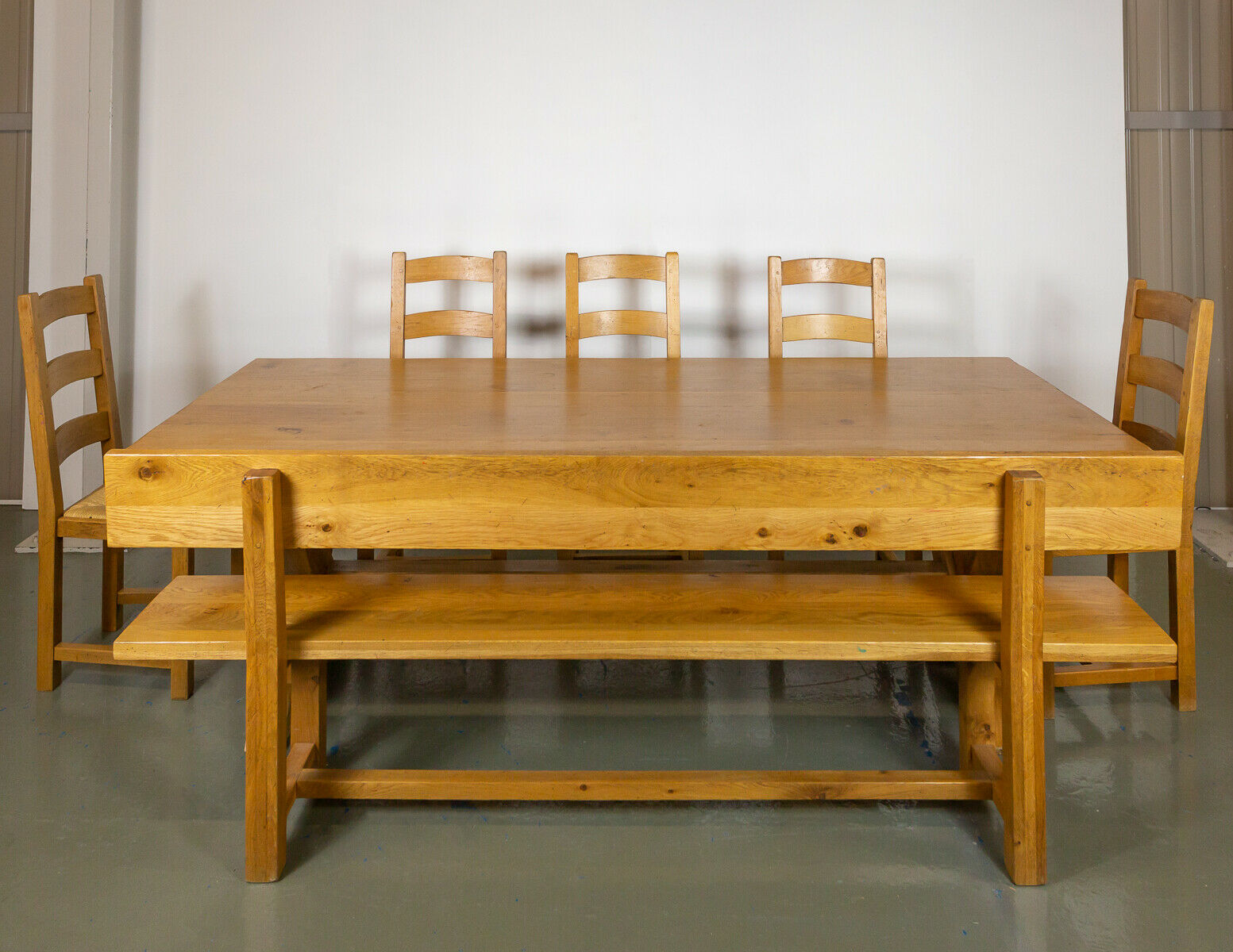 Rossiters of Bath Solid Wood Table, Chairs and Bench