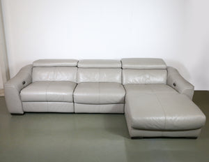 Furniture Village Power Recliner Leather Sofa