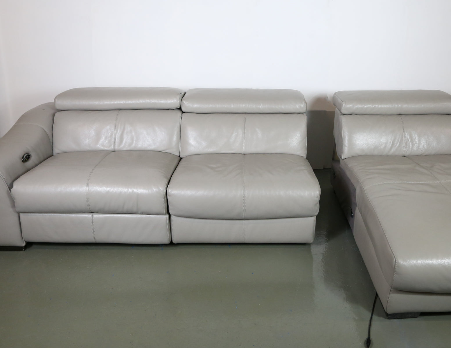 Furniture Village Power Recliner Leather Sofa