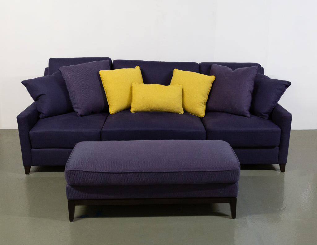 The Sofa & Chair Co 3 Seater Sofa with Footstool