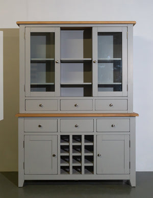 Lundy Stone Grey Cotswold Pantry With Wine Storage