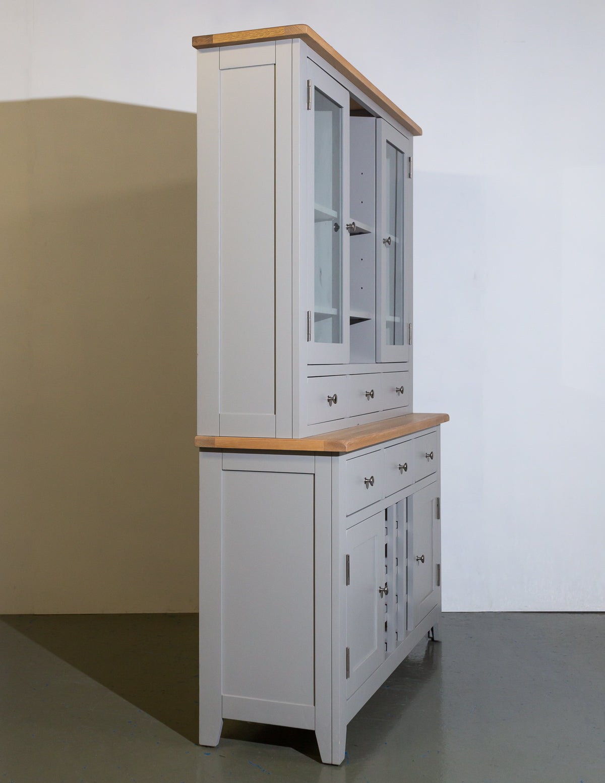 Lundy Stone Grey Cotswold Pantry With Wine Storage
