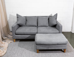 John Lewis Bailey Upholstered Sofa and Footstool