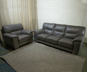 Furniture Village Leather Sofa Set