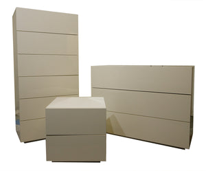 John Lewis Anyday White Gloss Chest of Drawer Set (3 piece)