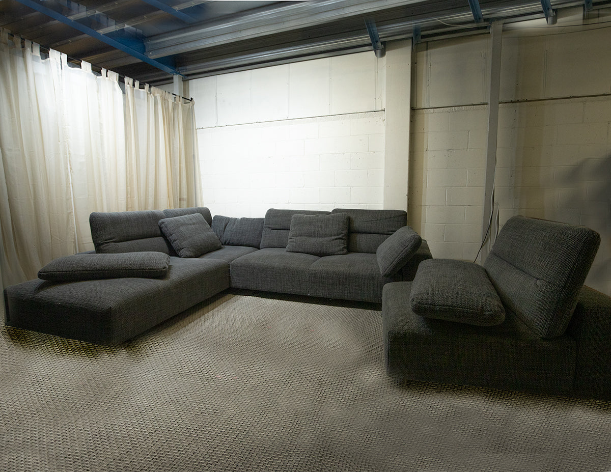 BoConcept Modular L-Shape Sofa with Adjustable Headrests
