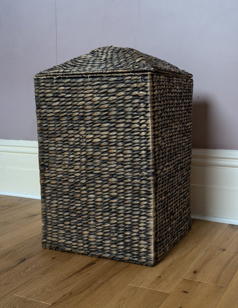 Handwoven Hyacinth Lombok Sumatra Laundry Baskets (2 Units)