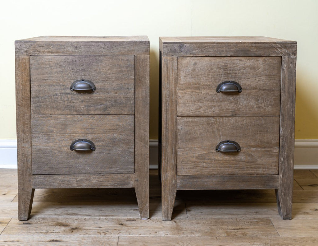 Timeless and Unique Lombok Sumatra 2-Drawer Bedside Tables (2 Units)