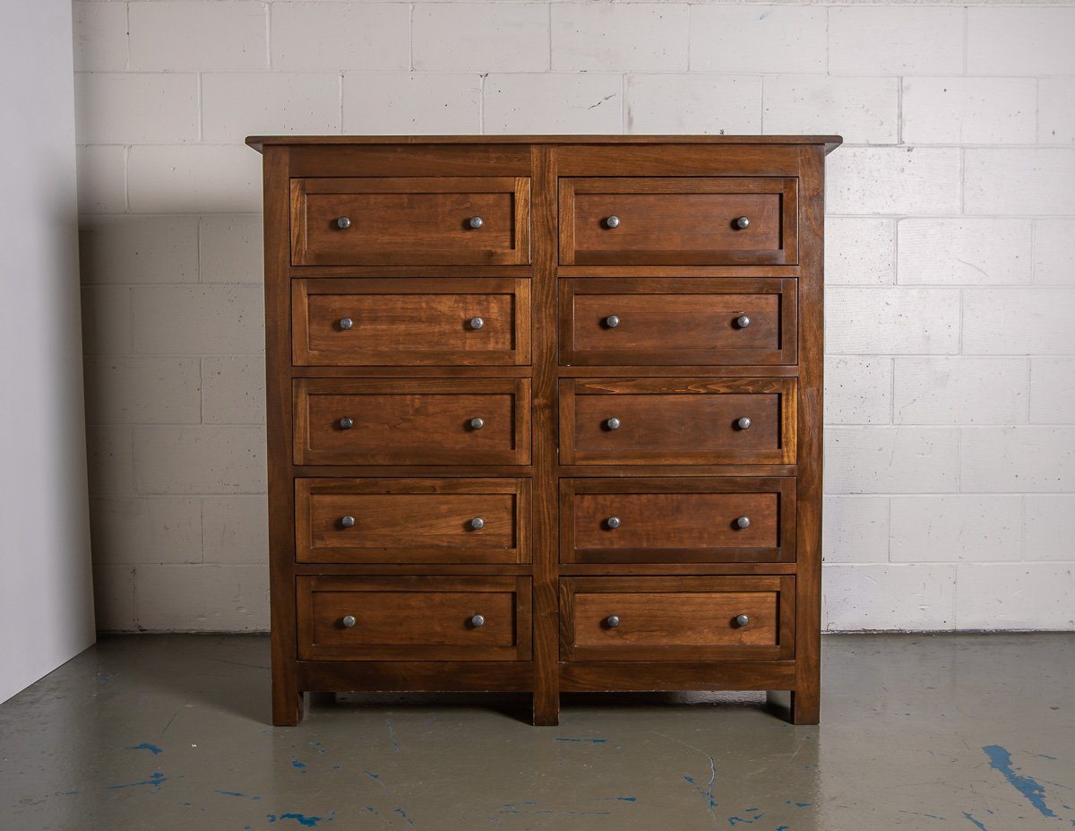 Solid Wood Room&Board 10-Drawer Chest of Drawers