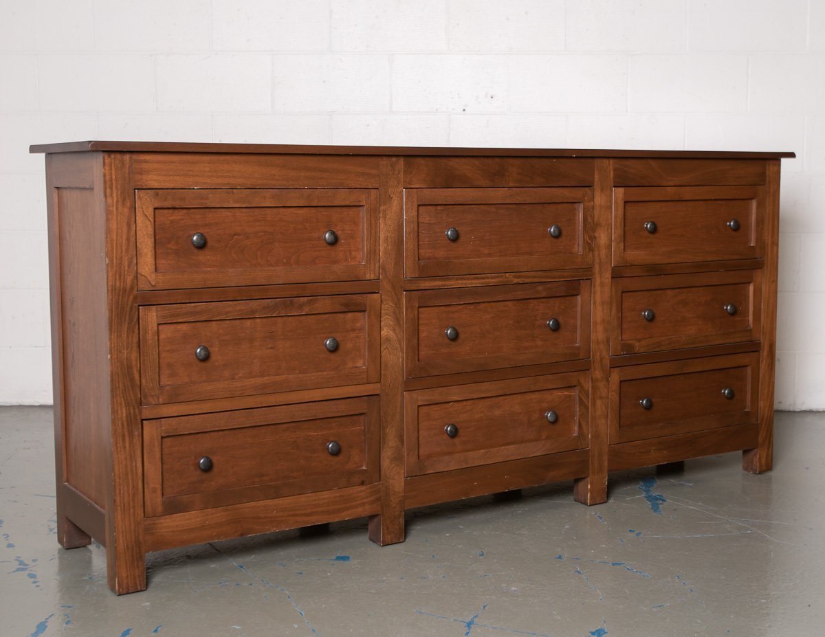 Solid wood Room Board 9 Drawer Sideboard Chest of Drawers