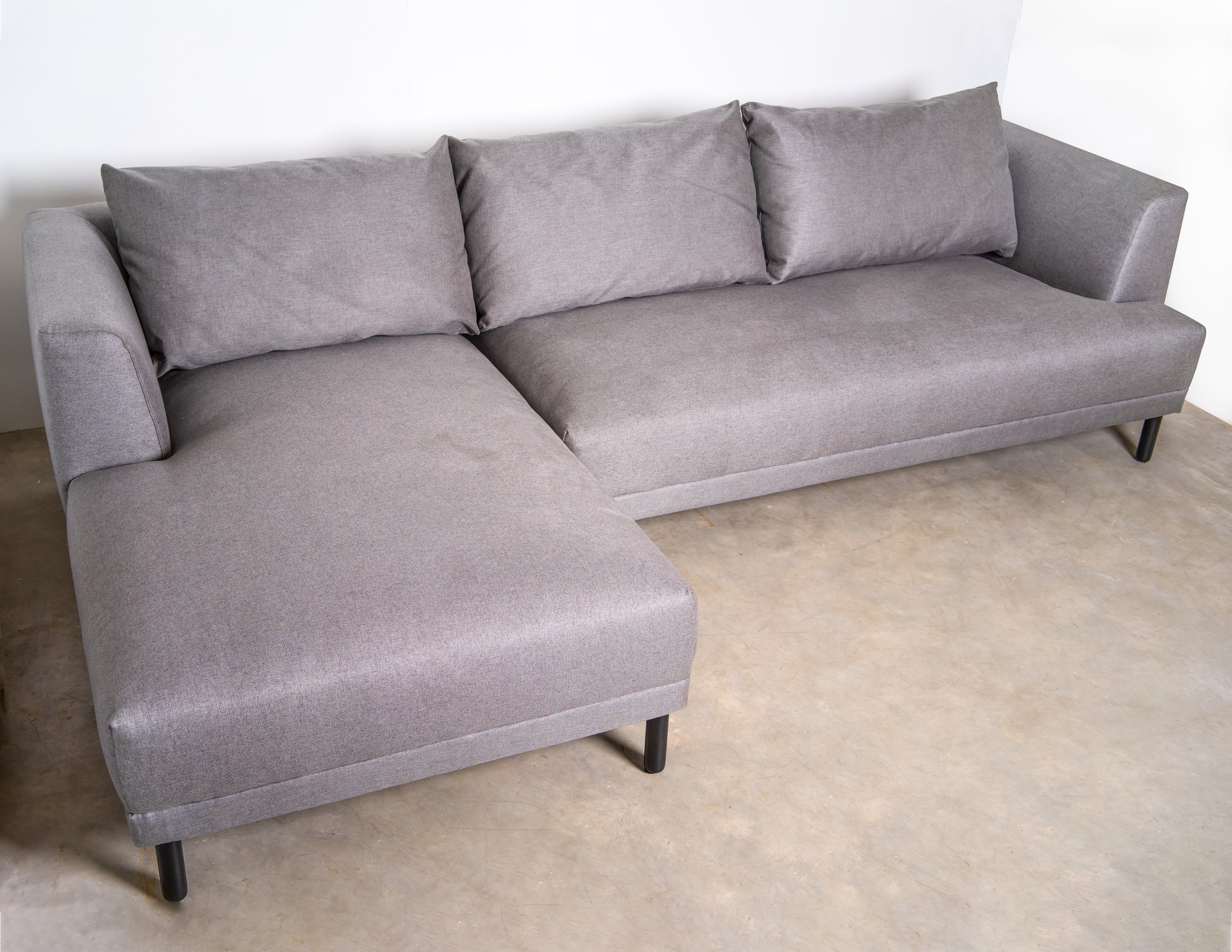 Made.com Bowery Left-hand Chaise Sofa in Grey