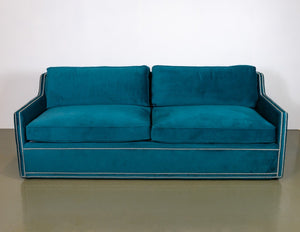 Brand New Coach House Pratt Teal 3 Seater Studded Sofa