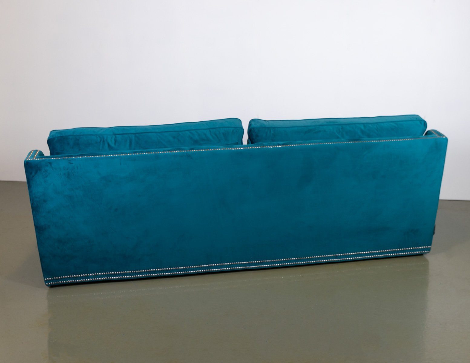 Brand New Coach House Pratt Teal 3 Seater Studded Sofa