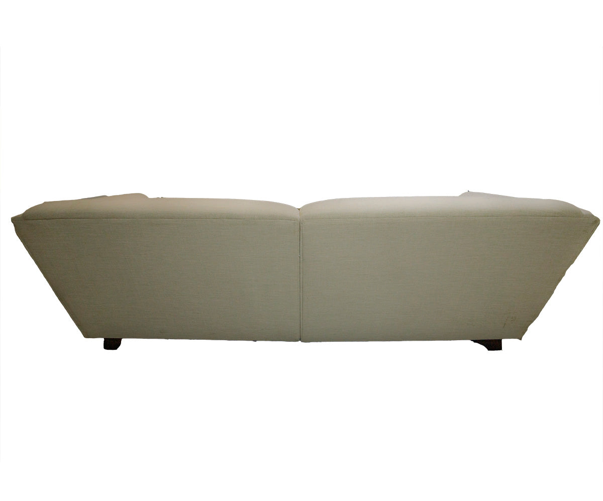 Sofology Alexa Beige Three Seater Sofa and Ottoman Thrifted Furniture