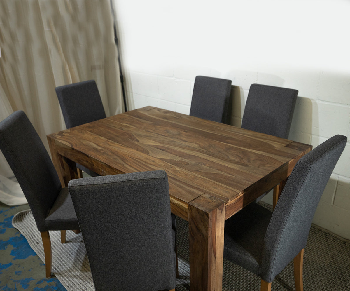 Delife Wooden Dining Room Table with 6 John Lewis Chairs