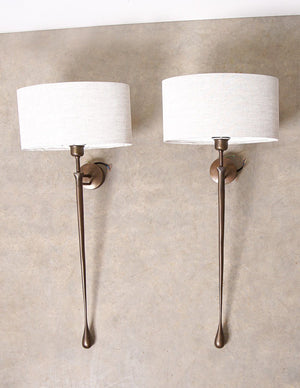 Houseology Chelsom Metal Sculpture Wall Light (2 Units Sold As A Pair)